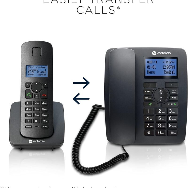 Motorola C4203 Cordless Phone with 3 Handsets & Speakerphone