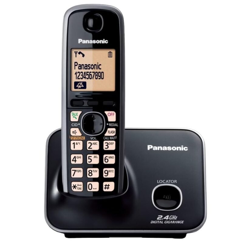 Panasonic KX-TG3711SXB Cordless Landline Phone (Black)