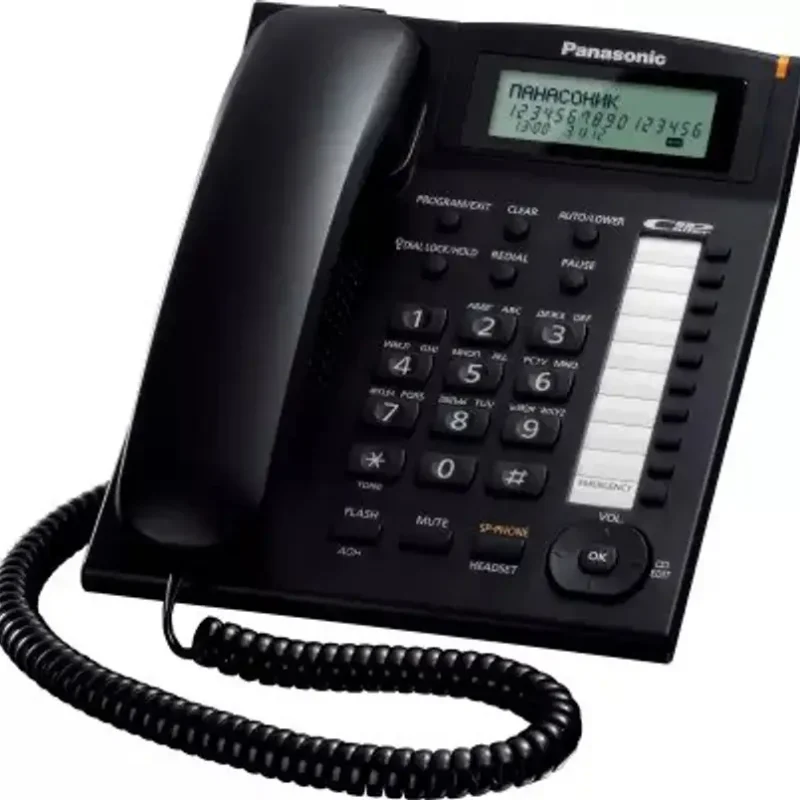 Panasonic KX-TS880MXBD Corded Landline Phone (Black)