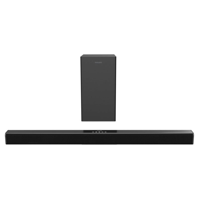 Philips TAB4218 2.1 Channel Soundbar, 120W with Wired Subwoofer