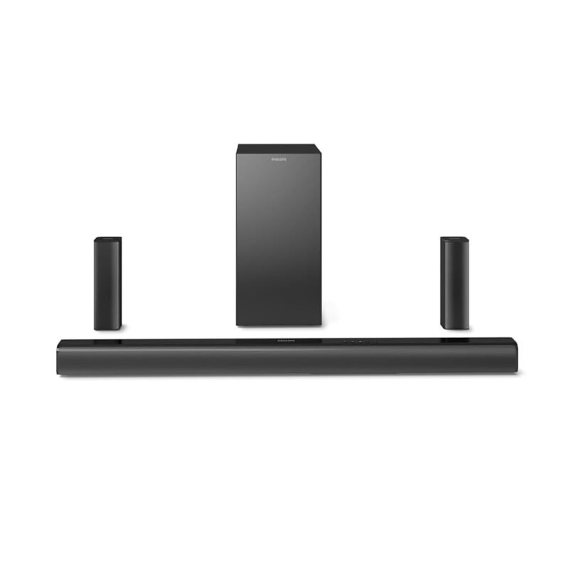 Philips TAB4518 5.1 Channel Soundbar with 8” Wired Subwoofer, 240W Home Theatre