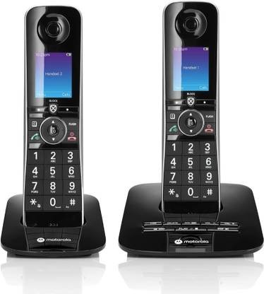 Motorola D8712 DECT Cordless Phone with Dual Handsets